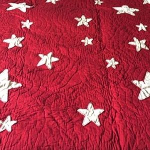 Pottery Barn Kids, Red Stars Full/Queen Quilt plus sham